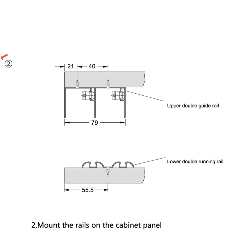 sliding channel fitting