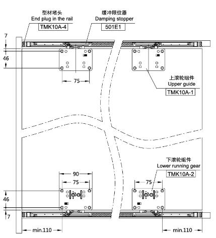 sliding folding door fittings